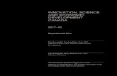 Innovation, science and economic development · PDF fileINNOVATION, SCIENCE AND ECONOMIC DEVELOPMENT CANADA 2017–18 Departmental Plan The Honourable Navdeep Bains, P.C., M.P. Minister