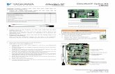 EtherNet/IP Option Kit CM092 holes on the right side of the EtherNet/IP Option Card. e. Press the EtherNet/IP Option Card firmly onto the drive 2CN connector and standoffs until the