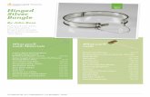 Level of Hinged Silver Bangle - Jewellery Making · PDF fileHinged Silver Bangle By John Ross Level of design: Hard Fall head over heels with this stylish hinged silver bangle by jewellery
