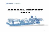 ANNUAL REPORT 2013 - PBS · PDF fileranging from 500 kW to 10 MW for explosive ... responsibility for the entire turbo-set unit. ... steam turbine rotors of up to 50 MW, and more