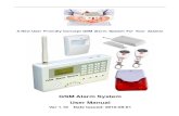 GSM Alarm System User Manual - · PDF fileGSM Alarm System User Manual ... GSM Signal Jammer alarm, ... 5.2 Functions & Features of the GSM Alarm System 1) GSM Frequency: Dual-Band