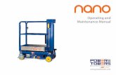 Operating and Maintenance Manual - Power Towers Ltd Manual UK_0.pdf · 12. Never leave the Nano unattended without the castor brakes on. DON’TS 1. Never exceed the safe working
