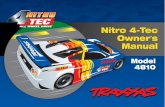 Nitro 4-Tec Owner Manual - Traxxas - RC Cars · PDF file4-Tec for return or exchange after it has been run. The Nitro 4-Tec’s new TRX 2.5 Racing Engine™ is the most ... 7.2-volt