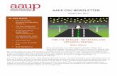 CSU AAUP September 2017 Newsletter Free Speech p. 5 • NTTF and Campus Equity Week Announcement p.6 • An Argument for Study and Informed Action p. 7 • AAUP-CSU p.10 • How to