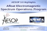 Afloat Electromagnetic Spectrum Operations … 3.0 Highlights aesop@navy.mil aesop@navy.smil.mil Afloat Electromagnetic Spectrum Operations Program Ken Fewell SENTEL Corp 901-275-0739