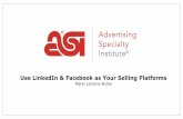 Use LinkedIn & Facebook as Your Selling · PDF filein the App Store or Google Play. ... Facebook Live Host I Author I Social Media Strategist to REALTORS & ... 61 percent of businesses