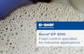 Burst® EP 9200: Foam control specialist for industrial applications