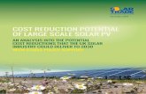 COST REDUCTION POTENTIAL OF LARGE SCALE SOLAR · PDF fileCOST REDUCTION POTENTIAL OF LARGE SCALE SOLAR ... The solar power market in the UK has grown to an estimated ... A summary