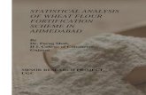 STATISTICAL ANALYSIS OF WHEAT FLOUR FORTIFICATION · PDF fileSTATISTICAL ANALYSIS OF WHEAT FLOUR FORTIFICATION SCHEME IN ... it to the personal need .This form of ... conducted in