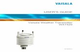 Vaisala Weather Transmitter WXT520 · PDF fileData Communication Interfaces . . . . . . . . . . . . . . . . . . . . .50 ... All rights to any software are held by Vaisala or third