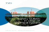 Safety bulletin in case of chemical hazard - · PDF fileSafety bulletin in case of chemical hazard. Safety bulletin in case of chemical hazard at Olkiluoto ... quality management system