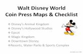 Walt Disney World Coin Press Maps &  · PDF fileWalt Disney World Coin Press Maps & Checklist ... Walt Disney World ... Bear w/ Guitar Space Mickey in ride car
