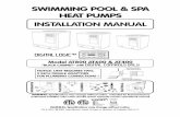 SWIMMING POOL & SPA HEAT PUMPS … MANUAL SWIMMING POOL & SPA HEAT PUMPS WARNING: Specifications may change without notice. NATIONAL POOL & SPA INSTITUTE O F O F F O F SPA POOL WATER