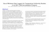 Use of Wireless Data Loggers for Temperature Uniformity ... · PDF fileUse of Wireless Data Loggers for Temperature Uniformity Studies ... (such as chamber loading), ... STANDARD OPERATING