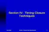 Section IV: Timing Closure Techniques - …vlsicad.ucsd.edu/~abk/TALKS/dac2002_section4-final.pdfSection IV: Timing Closure Techniques. June 2002 DAC02 - Physical Chip Implementation
