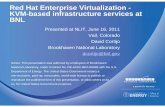 Red Hat Enterprise Virtualization - KVM-based ... · PDF fileVail, Colorado David Cortijo Brookhaven National Laboratory dcortijo@bnl.gov ... Dell Brocade 4424 took over as “principal