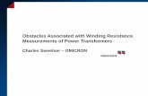 Obstacles Associated with Winding Resistance … DC...Obstacles Associated with Winding Resistance Measurements of Power Transformers ... The dynamic winding resistance ... leads and