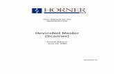 DeviceNet Master (Scanner) - Horner Automation · PDF fileUser Manual for the HE693DNT250 DeviceNet Master (Scanner) Fourth Edition June 23, 2000 MAN0054-04