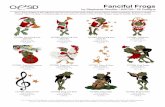 by Stephanie Stouffer / #40759 / 25 Designs X 3.91 in. 83.82 X 99.31 mm 13,557 St. CC75904 Frog ... 10,774 St. CC75905 Frog on Ornament 2.97 X 3.88 in. 75.44 X 98.55 mm 14,109 St.