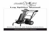Log Splitter Manual 4. Remove and open box that is packaged between the log splitter cart and the vertical beam. 5. Remove pivoting support from …