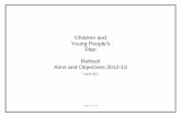 Thurrock Council - Children and Young People's Plan - Aims and Objectives · PDF file · 2015-11-06Aims and Objectives 2012-13 . ... priorities in the Children and Young People’s