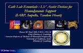 Cath Lab Essentials : LV Assist Devices for Hemodynamic ... · PDF fileGoals To compare and contrast mechanical LV assistance and percutaneous support devices in terms of their designs