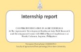 Internship report - Khon Kaen University · PDF fileInternship report. COOPERATIVE ... Company. The Agronomic Development Southeast Asia Field Research and Development Center ... seedlings,