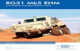 RG31 Mk5 EHM - Denel CMSadmin.denel.co.za/uploads/e939be527c6553cacfbbdc6332dfc605.pdf · RG31 Mk5 EHM MINE PROTECTED ... suspension system allow for excellent on-and off-road mobility.