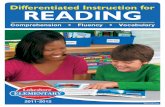 Differentiated Instruction for Reading -  · PDF fileS5251/MKTG23 Differentiated Instruction for READING Comprehension • Fluency • Vocabulary 2011-2012