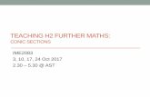 TEACHING H2 FURTHER MATHS - math.nie.edu.sgmath.nie.edu.sg/pctoh/conics/Conics_Session1.pdf · Polya’sThree Principles of Learning 1. For efficient learning, the learner should