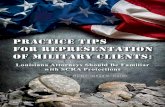 Practice tiPs for rePresentation of Military clientsfiles.lsba.org/documents/publications/BarJournal/Feature1-April... · Practice tiPs for rePresentation of Military clients: ...