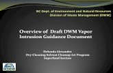 Overview of Draft DWM Vapor Intrusion Guidance …c.ymcdn.com/sites/aegweb.site-ym.com/resource/group/9c32...Overview of Draft DWM Vapor Intrusion Guidance Document Delonda Alexander