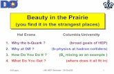 Beauty in the Prairie - Nevis Laboratoriesevans/talks/uw_seminar03.pdf · H.Evans UW HEP Seminar - 30-Oct-03 1 Beauty in the Prairie ... Antimatter ? Weak vs Mass States & CPV. 3.
