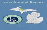 2013 Annual Report - Marquette, Michigan · PDF file2013 Annual Report ... reform seminar Leadership Academy along with partners graduated its 15th class ... Tom Edmark Iron Range