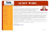 Fe bruary 2013 AUDIT WIRE AUDIT WIRE - The IIA · PDF fileFe bruary 2013 AUDIT WIRE President’s€Message Dear ... €for€the€Certification€in€Risk€Management€Assurance