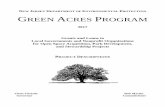 NEW JERSEY DEPARTMENT OF ENVIRONMENTAL ROTECTION GREEN ... · PDF fileThe New Jersey Department of Environmental Protection ... Green Acres Program will ... 25% matching grant with
