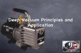 Deep Vacuum Principles and Application - · PDF fileDeep Vacuum Principles and Application. ... Micron is a unit of measurement ... If same hose is used for hook-up, oil will collect