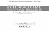 ENGLISH LITERATURE FROM THE OLD ENGLISH PERIOD · PDF fileTo study English literature from the Old English period to the Renaissance is ... Like many prominent figures in history Geoffrey