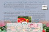 Welcome to the 2017 Skagit Valley Tulip Festival Ttulipfestival.org/pdfs/brochure-2017.pdfactivities during the entire month of April. Whether you're looking for a family event, a