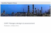 GRP Fl d i & tGRP Flanges design & assessment · PDF fileGRP Fl d i & tGRP Flanges design & assessment Rotterdam, 10 March 2011. ... (ASME B&PV S ti III NC 3658 1 b t l RT D ... Long