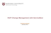 HUIT Change Management with ServiceNow - …huit.harvard.edu/files/huit/files/cha_basic_training_v10.pdfHUIT Change Management with ServiceNow itsm@harvard.edu ... •Entering a value