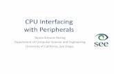 CPU Interfacing with Peripherals - Computer Science and ...cseweb.ucsd.edu/classes/wi16/cse237A-a/handouts/04.sensing.adc... · CPU Interfacing with Peripherals ... 4. Servant ready