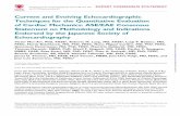 Current and Evolving Echocardiographic Techniques for the ... · PDF filethe derivation of multiple parameters of myocardial function. ... understanding of cardiac pathophysiology
