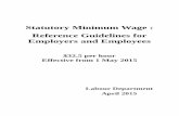 Statutory Minimum Wage : Reference Guidelines for Employers · PDF file · 2017-12-19Statutory Minimum Wage : Reference Guidelines for Employers and Employees ... In the course of
