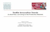 Textile Innovation Trends - IFV · PDF filein Fashion, Technical Textiles & Textile Technology ... Medical, Pharma & Health Rubber ... plasma, laser, UV,