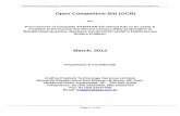 Open Competitive Bid (OCB) -  · PDF fileOpen Competitive Bid (OCB) for Procurement of Complete AADHAAR Enrolment Kits to be setup & ... ( ). A.2. Scope of incidental services: