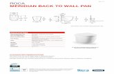 ROCA Meridian BaCK TO WaLL Pan - Reece Plumbing · PDF fileROCA Meridian BaCK TO WaLL Pan SPeCiFiCaTiOnS ... soft-close, quick-release seat supplied with pan Weight Pan: ... Meridian