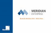 BlueCielo Meridian 2016 - What’s New - Pentagon · PDF fileBlueCielo Meridian 2016 - What’s New. Table of Contents ... enhancements have been made in the Meridian 2016 release.
