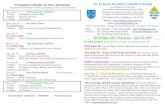 Liturgical Calendar & Mass Intentions St. Francis de Sales ... · PDF file06/06/2017 · Liturgical Calendar & Mass Intentions Confessions heard before all Masses. ... ministries for