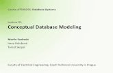 Lecture 01: Conceptual Database Modeling - Univerzita · PDF file•Plan of practical classes ER and UML conceptual modeling ... Database Systems | Lecture 01: Conceptual Database